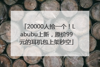 20000人抢一个！Labubu上新，原价99元的耳机包上架秒空
