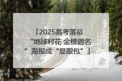 2025高考落幕 “地球村花 金榜题名”海报成“显眼包”