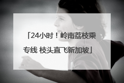 24小时！岭南荔枝乘专线 枝头直飞新加坡