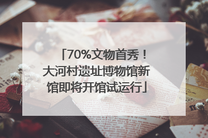70%文物首秀！大河村遗址博物馆新馆即将开馆试运行